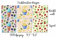 Sweets sublimation design Skinny tumbler wrap design 