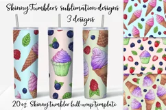 Sweets sublimation design Skinny tumbler wrap design 