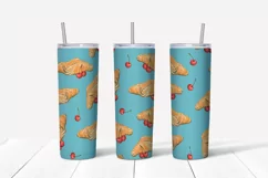 Sweets sublimation design Skinny tumbler wrap design 