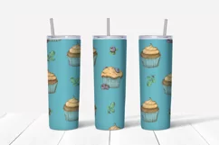 Sweets sublimation design Skinny tumbler wrap design 