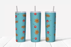Sweets sublimation design Skinny tumbler wrap design 