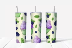 Sweets sublimation design Skinny tumbler wrap design 