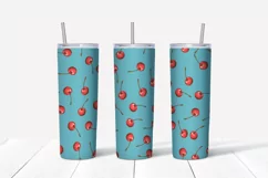 Sweets sublimation design Skinny tumbler wrap design 