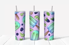 Sweets sublimation design Skinny tumbler wrap design 
