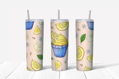 Sweets sublimation design Skinny tumbler wrap design 