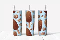 Sweets sublimation design Skinny tumbler wrap design 