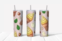 Sweets sublimation design Skinny tumbler wrap design 