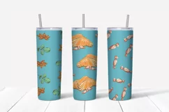 Sweets sublimation design Skinny tumbler wrap design 