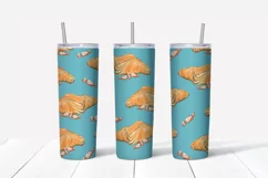 Sweets sublimation design Skinny tumbler wrap design 