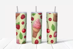 Sweets sublimation design Skinny tumbler wrap design 
