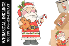 Sweet Saint Nick Sublimation Clipart| DTF Clipart Product Image 1