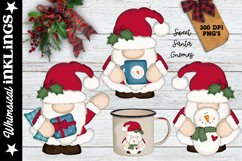 Sweet Santa Gnomes Sublimation Clipart Product Image 1