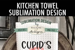 Cupids Sweet Shoppe | Valentine Candy Shop Towel Design Product Image 2