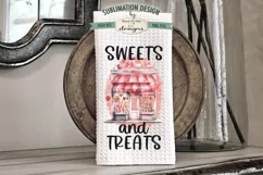 Sweets and Treats | Valentine Candy Shop Towel Design Product Image 1