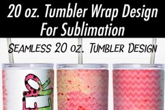 Sweet Summer Watermelon 20 oz Sublimation Tumbler Design Product Image 2