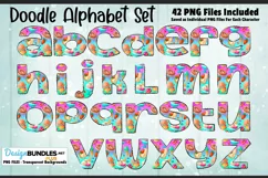 Sweet Treats Doodle Alphabet and Number Set PNG File Product Image 2