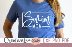 swim mom svg