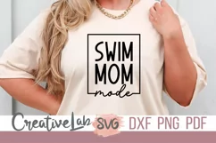 swim mom svg
