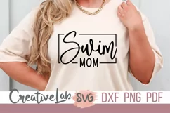 swim mom svg