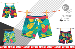 Swim Trunks Clipart Product Image 1