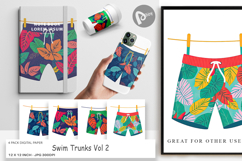 Digital Paper Swim Trunks Product Image 1