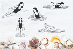 Swimmer ladies SVG Product Image 1