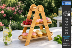 Cupcake Stand Laser Cut | Serving Tray | Swing and Ladder Product Image 1
