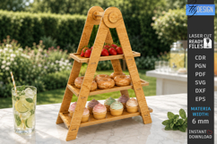 Tiered Wooden Cupcake Stand Laser Cut Bundle | Serving Trays Product Image 20