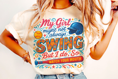 Softball PNG, Funny Softball PNG, Softball Mom PNG, Game Day Product Image 1