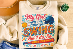 Softball PNG, Funny Softball PNG, Softball Mom PNG, Game Day Product Image 3