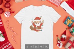 Happy Santa Claus Playing Swing Using Christmas Lights Product Image 1