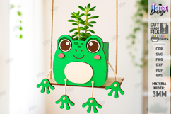 Swing Planter Laser Cut | Wooden Animal Planter Holders |CNC Product Image 1