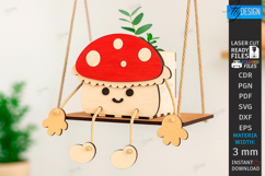 Swing Planter Laser Cut |Plant Pot SVG| Hanging Planter| CNC Product Image 1