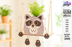 Swing Planter Laser Cut | Wooden Animal Planter Holders |CNC Product Image 1