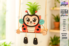 Swing Planter Laser Cut Bundle|Wooden Animal Planter Holders Product Image 7