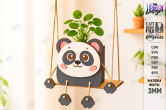 Swing Planter Laser Cut Bundle|Wooden Animal Planter Holders Product Image 2