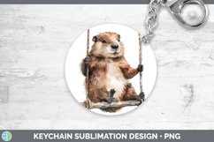 GorgeousSwinging Keychain design.