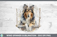 GorgeousSwinging Dogs Wind Spinner design.
