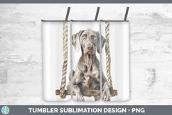 GorgeousSwinging Dogs Tumbler design.