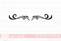 Swirl Divider SVG Cut File Product Image 1