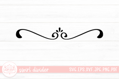 Swirl Divider SVG Cut File Product Image 1