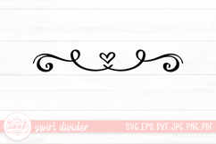 Swirl Divider SVG Cut File Product Image 1