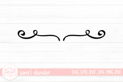 Swirl Divider SVG Cut File Product Image 1