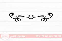 Swirl Divider SVG Cut File Product Image 1