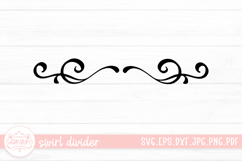 Swirl Divider SVG Cut File Product Image 1