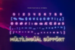 SWIRL - Neon Light Party Font Product Image 8
