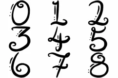 Swirly Swirl Handwriting Alphabet Clipart PNG SVG EPS Product Image 2