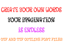 Swirly Goth Font Whimsy Doodle Lettering Curly Type ABC OTF Product Image 3