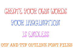 Swirly Whimsy Font Doodle Lettering Curly Type ABC OTF Product Image 3