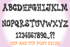 Swirly Whirly Hippy Lettering ABC Font Typeface Alphabet OTF Product Image 2